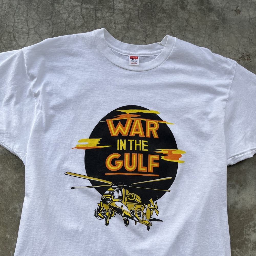 True Vintage 60's 70's Military War In The Gulf Tee Shirt Size XL - Picture 2 of 6